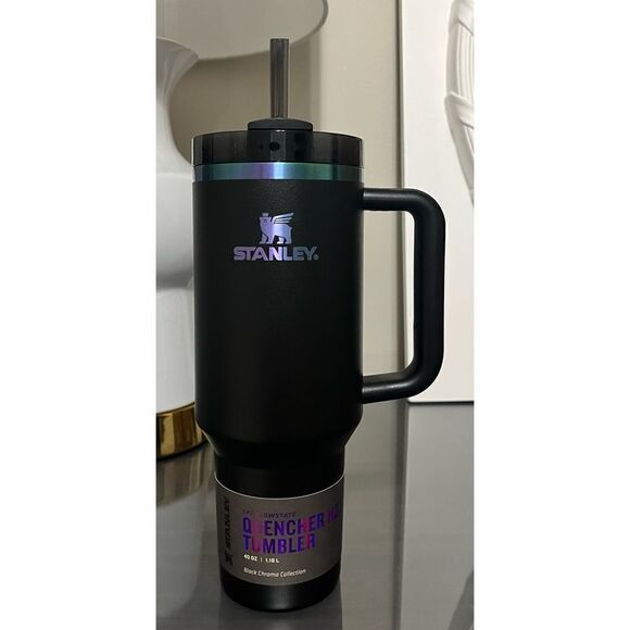Stanley Other - NWT Stanley Quencher H2.0 FlowState Tumbler 40oz, BLACK CHROMA